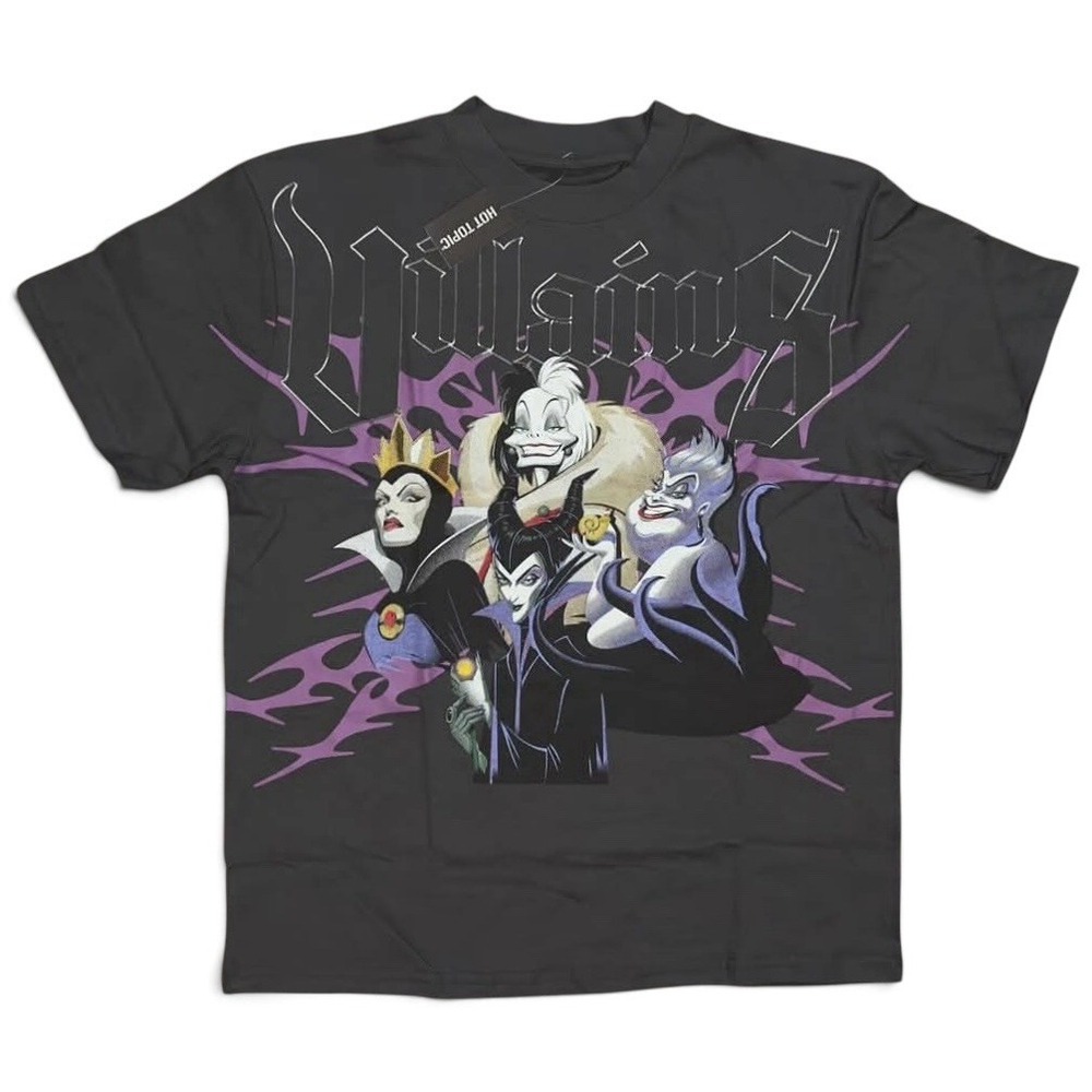 Disney CVLA x Villains Group Cruella Ursula Maleficent Evil Queen Shirt Size M